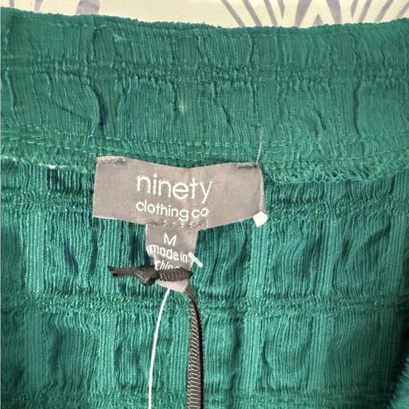 Ninety Forest Green Textured Midi Dress - Picture 2 of 3